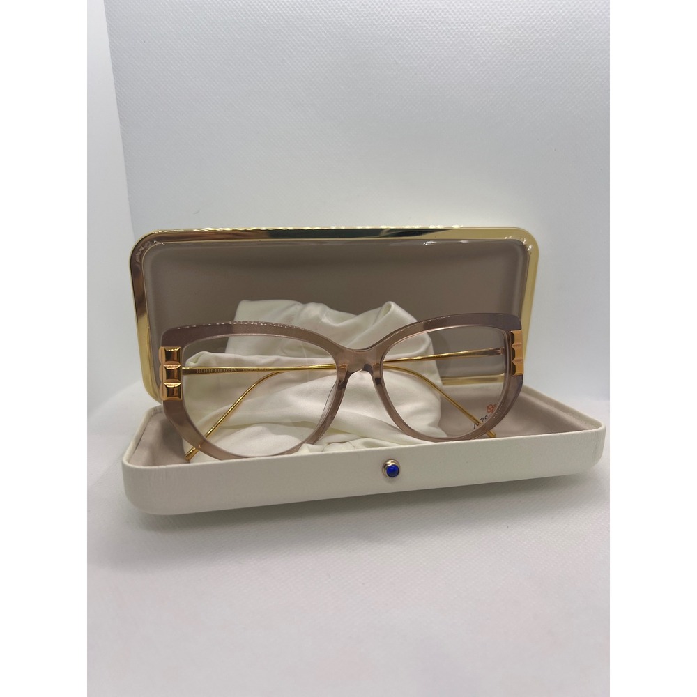 Boucheron BC0051O Women's Eyeglasses‎ Frames Designer Glasses Gold Accents